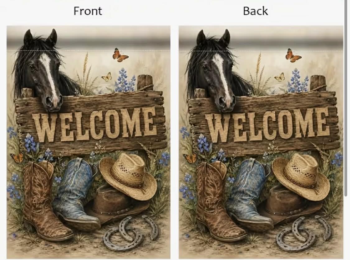 Country Welcome Garden Flag