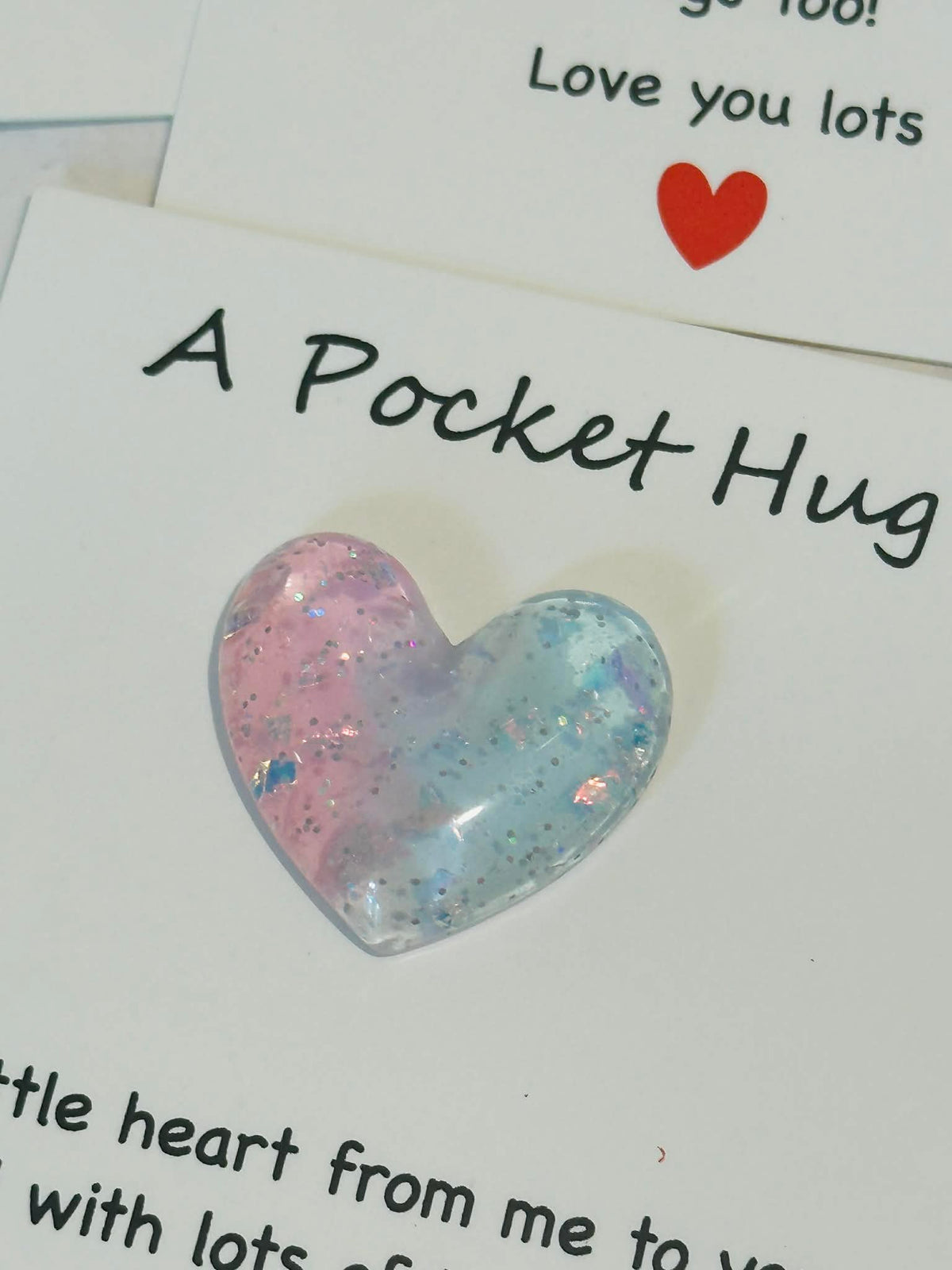 A Pocket Hug Heart Card