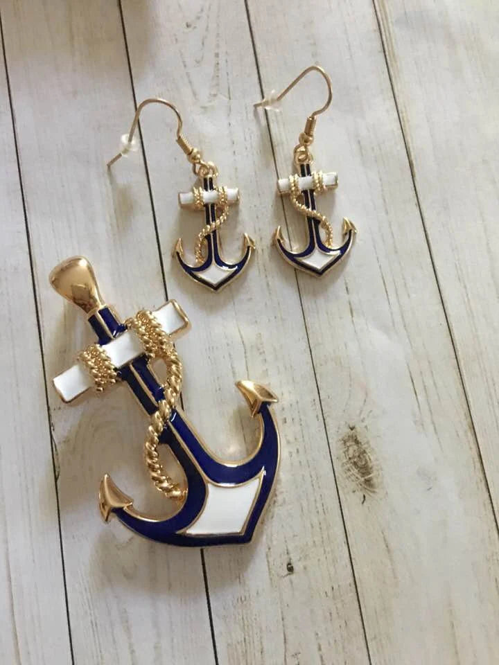 Anchor Pendant Set