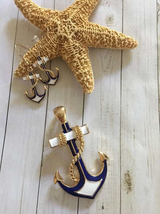 Anchor Pendant Set
