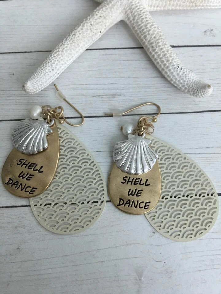 Shell Filigree Earrings