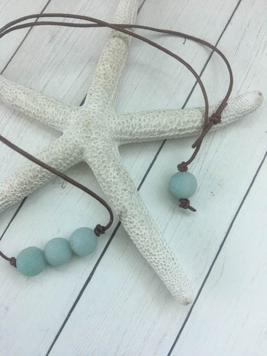 Natural Stone Cord Necklace