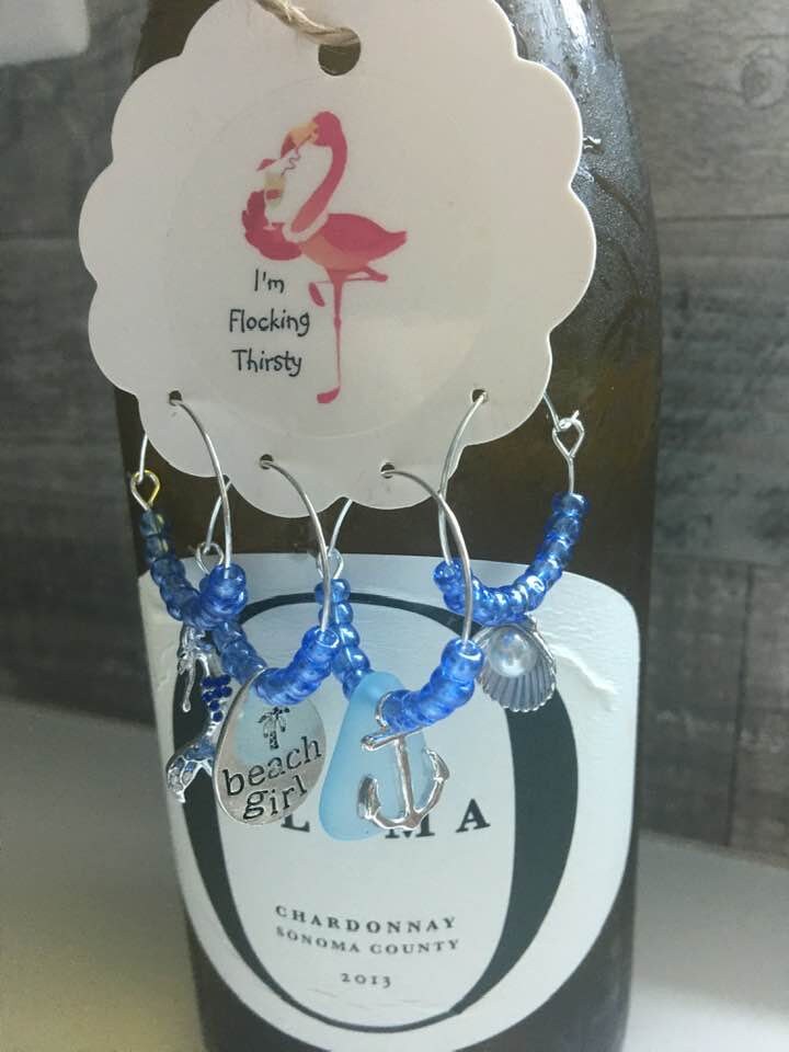 Coastal Wine Glass Charms