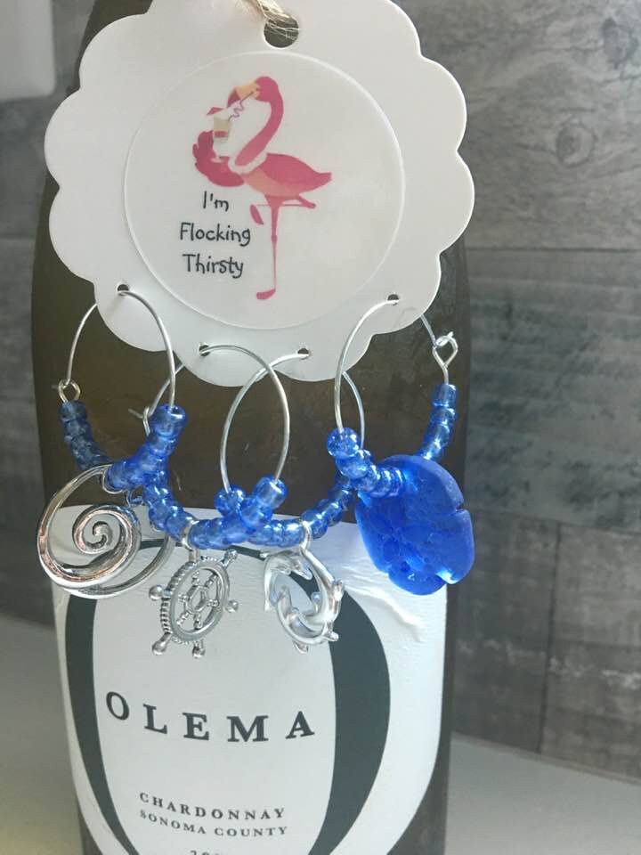 Coastal Wine Glass Charms