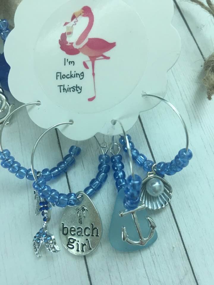 Coastal Wine Glass Charms