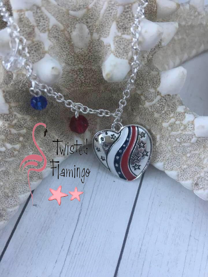 Patriotic Anklet