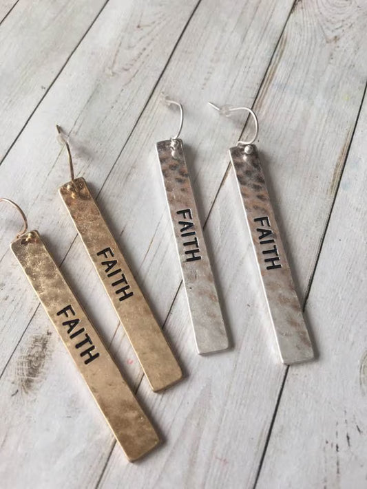 Faith Bar Earrings