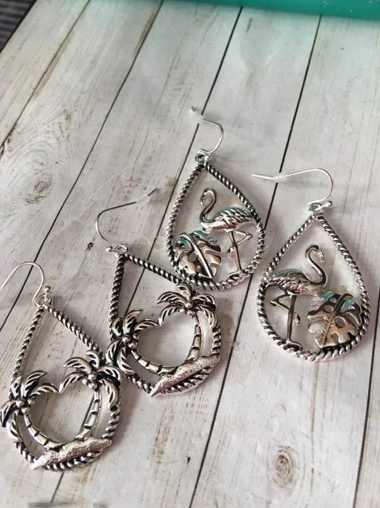 Tropical Teardrop Earrings