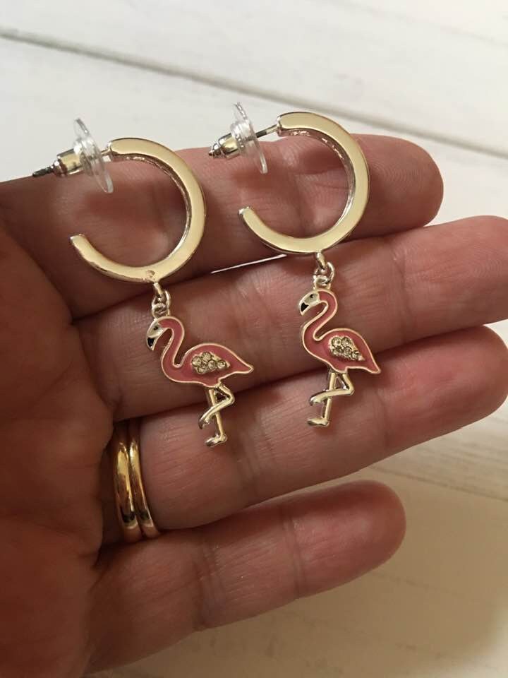 Tropical Hoop Earrings
