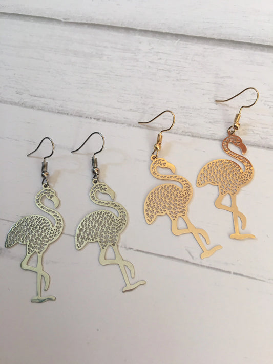 Filigree Flamingo Earrings