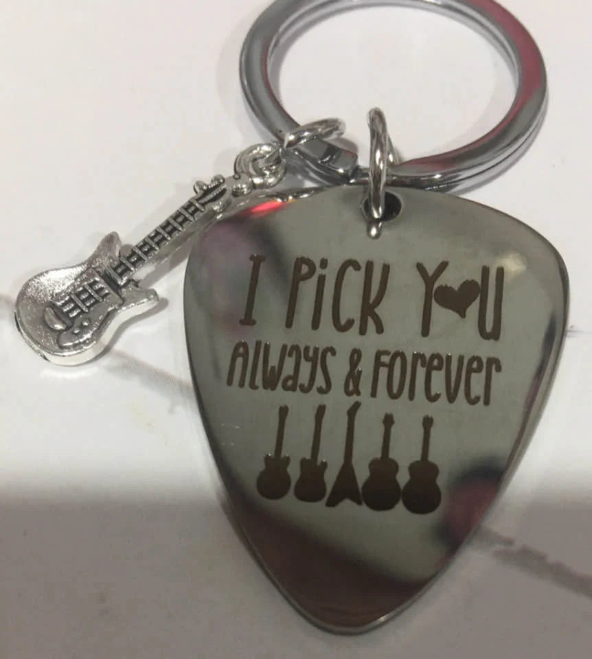 Guitar Pick Keychain