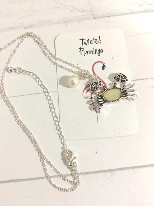 Mother of Pearl Crab Necklace
