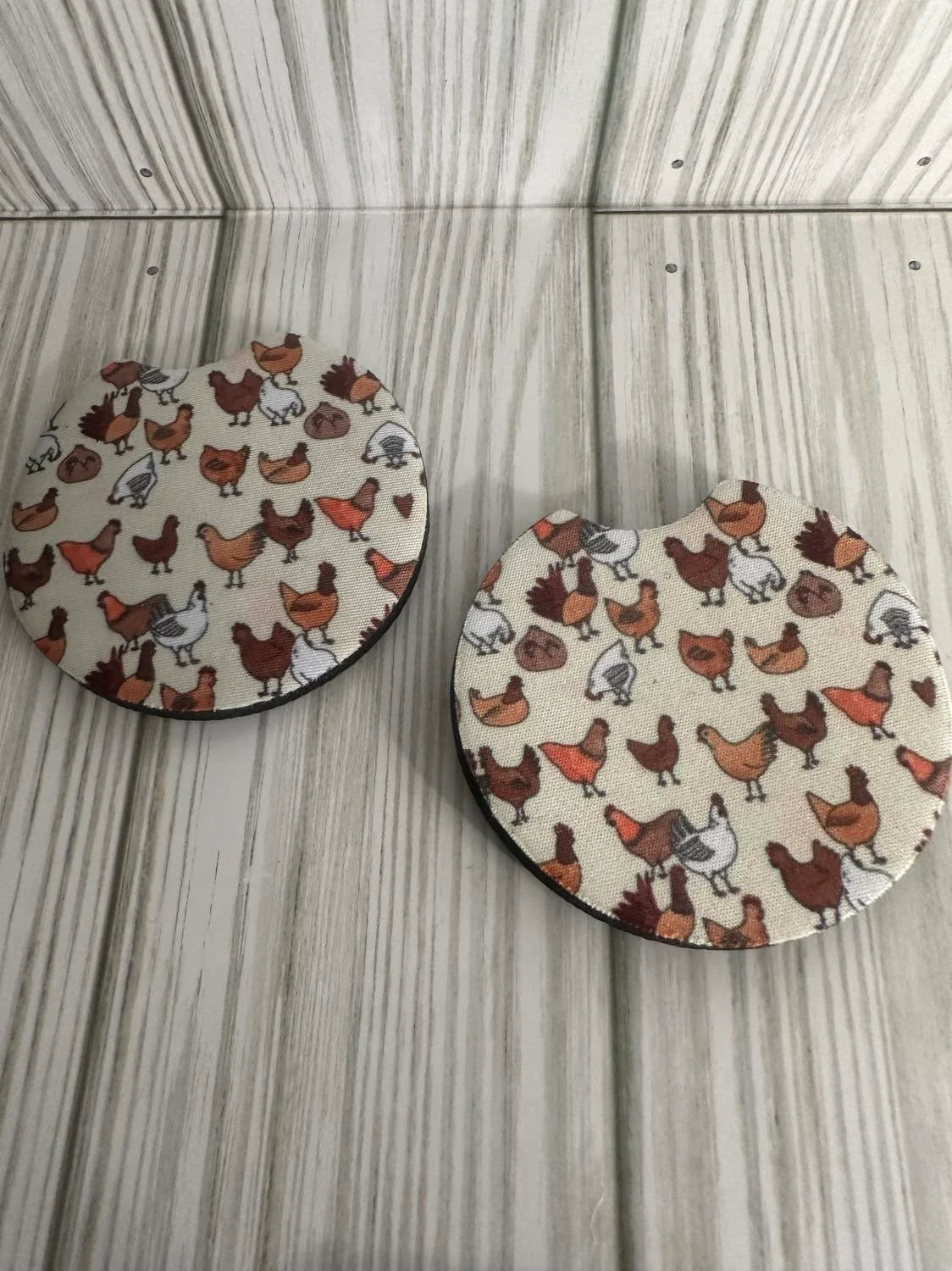 Chicken Car Coasters