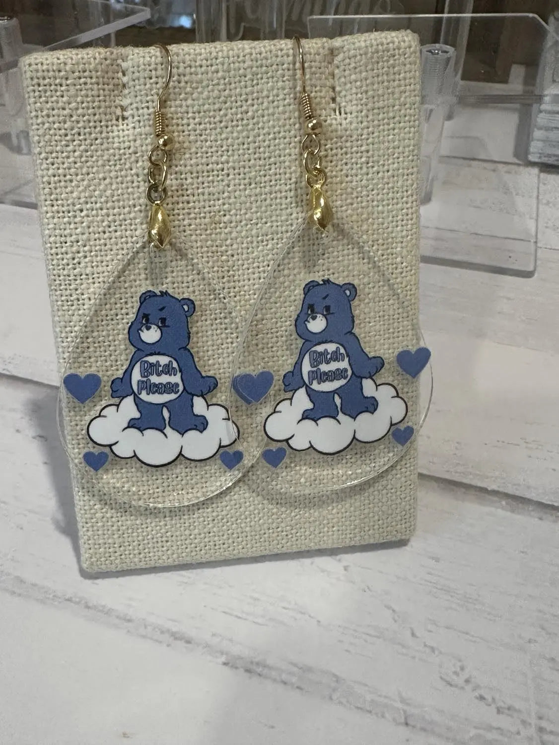 Swear Bear Earrings