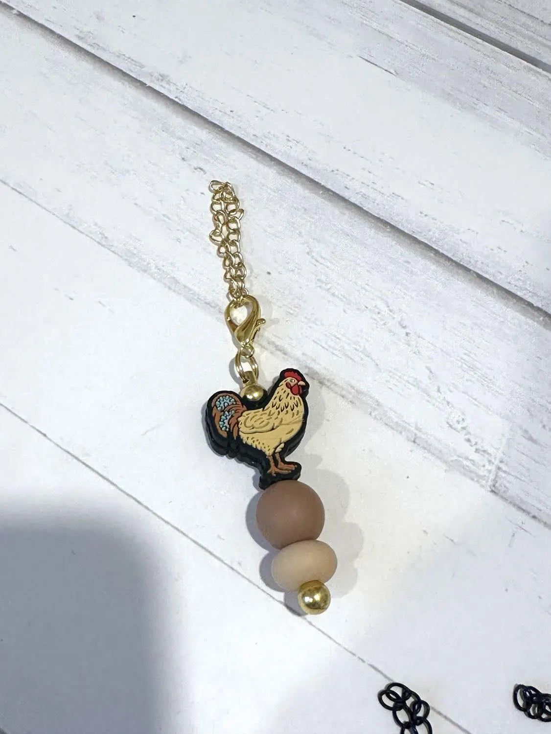 Tumbler Cup Handle Charms~Chicken, Cow, Nurse, Cardinal
