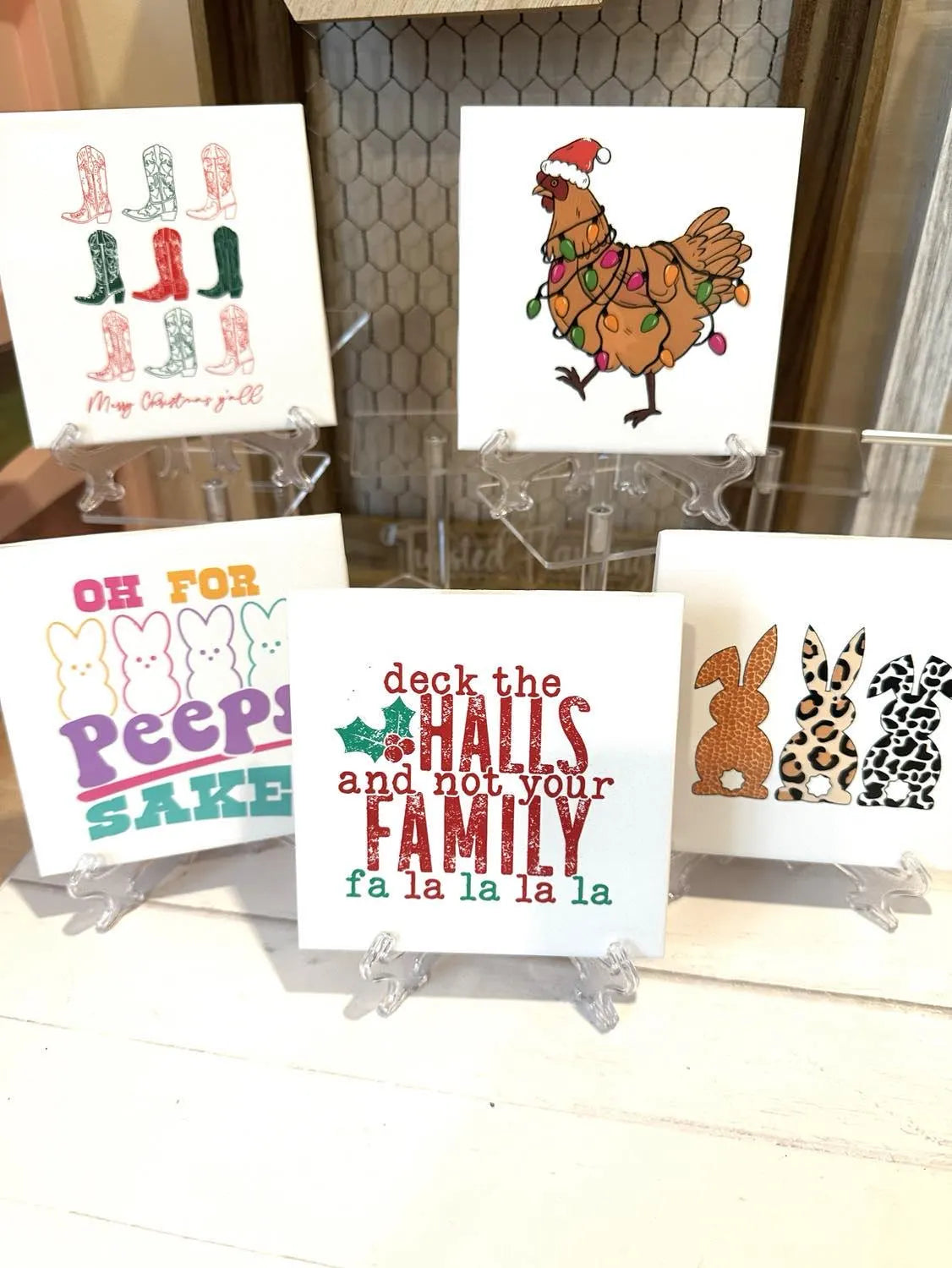 Holiday Ceramic Tile Art