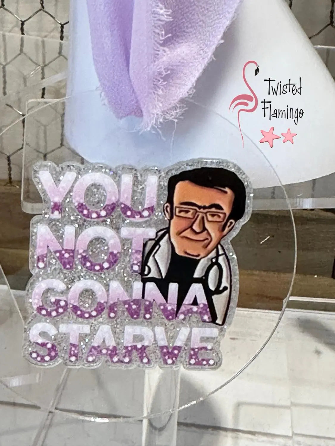Acrylic Dunkin & Dr. Now Ornaments