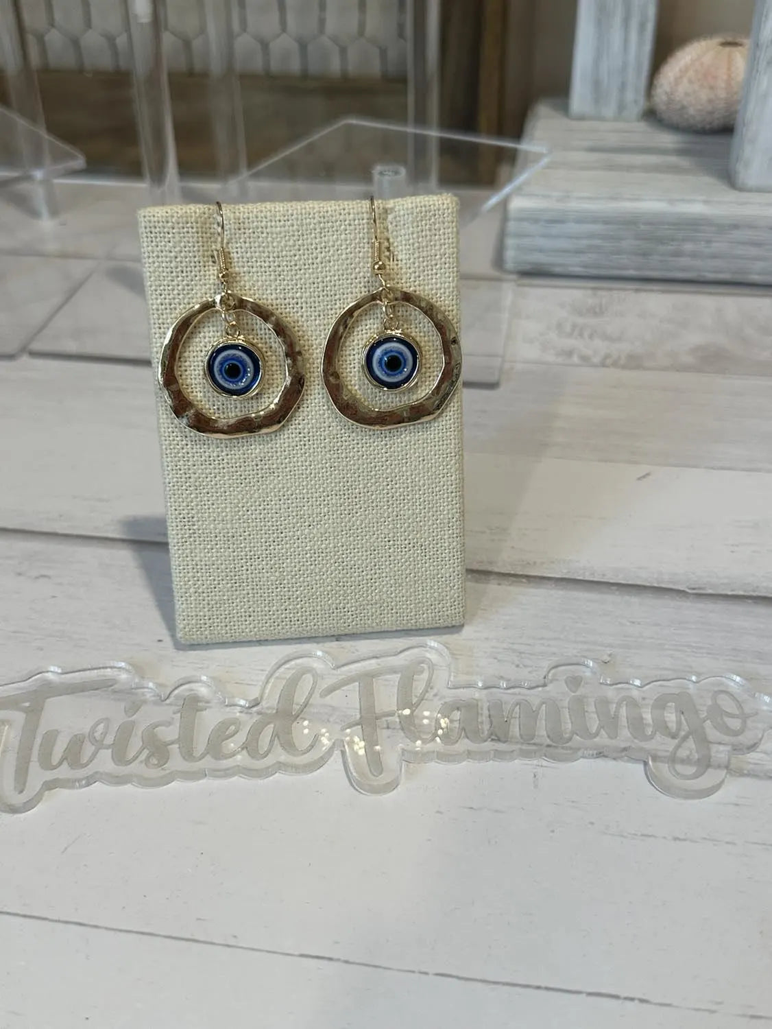 Evil Eye Hoop Earrings