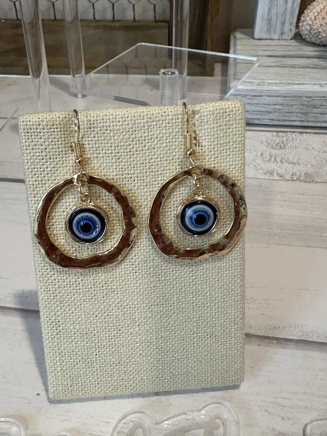 Evil Eye Hoop Earrings