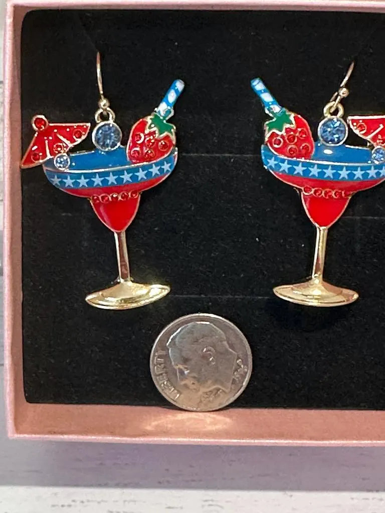 Patriotic Margarita Earrings