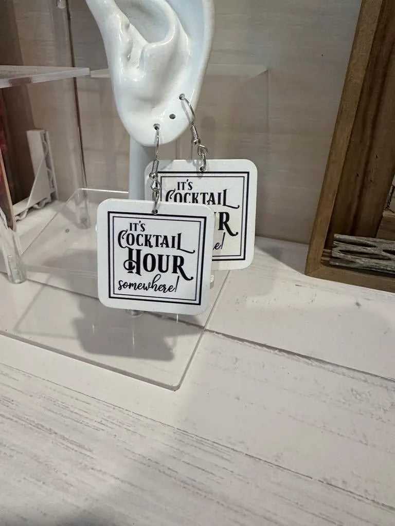 It's Cocktail Hour Somewhere Earrings