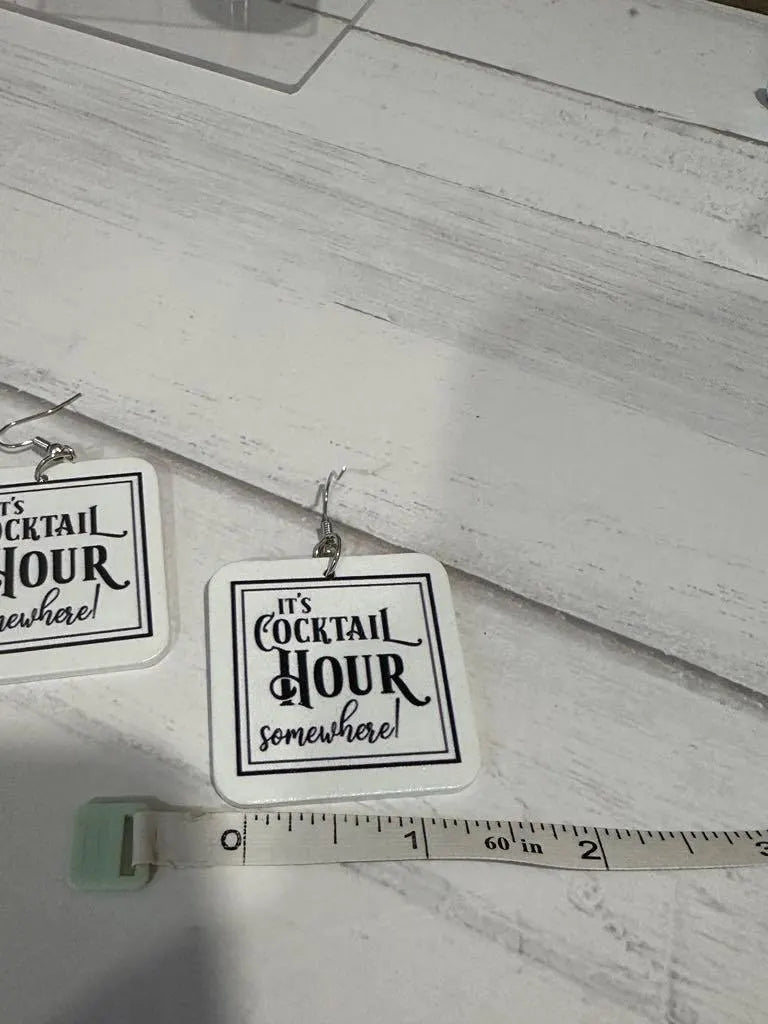 It's Cocktail Hour Somewhere Earrings