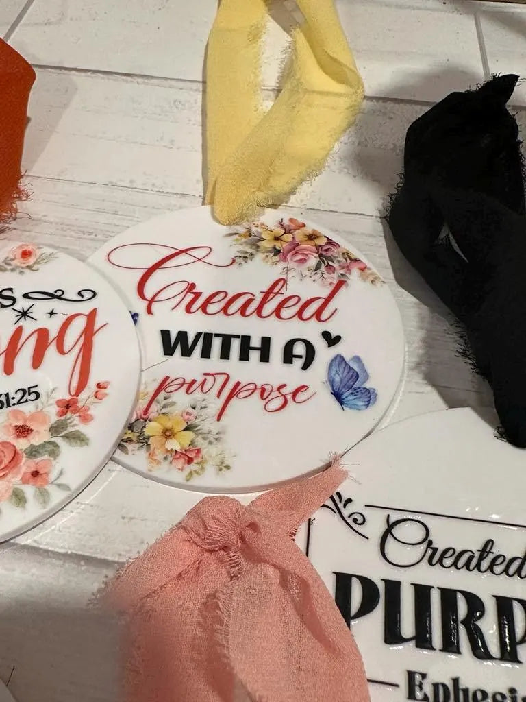 Acrylic Affirmation  Ornaments