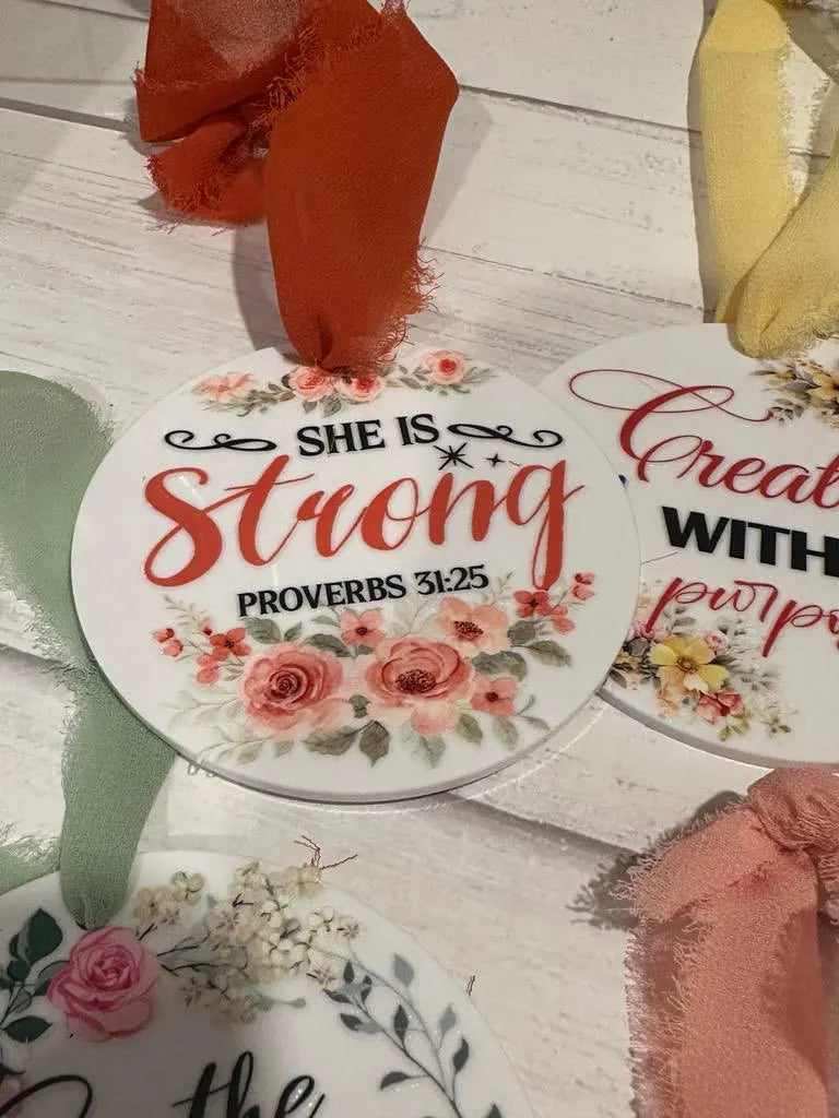 Acrylic Affirmation  Ornaments