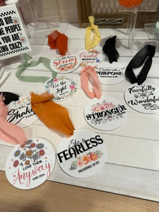 Acrylic Affirmation  Ornaments