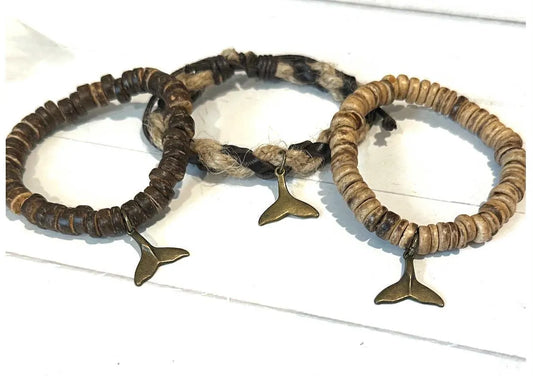 Mens' Whail's Tail Woven Bracelts