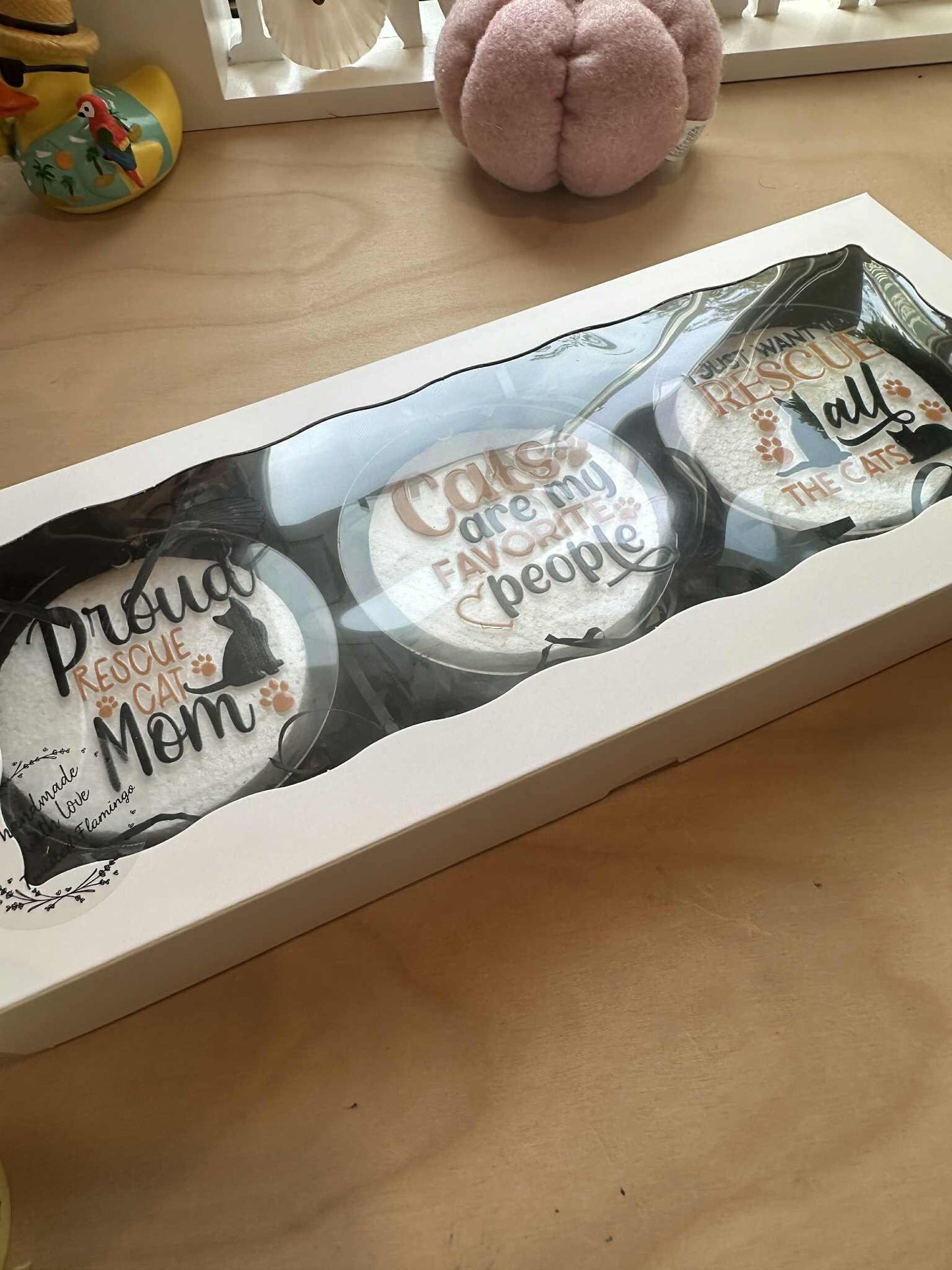Cat Rescue Ornament Set