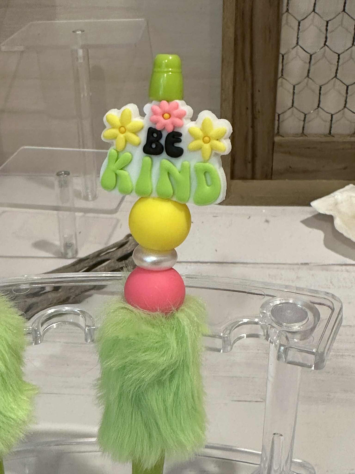Furry Fluffy Beadable Pens