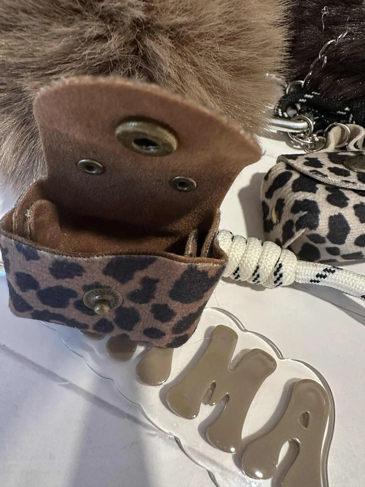 Mama Pom Pom Keychain Bag Clips