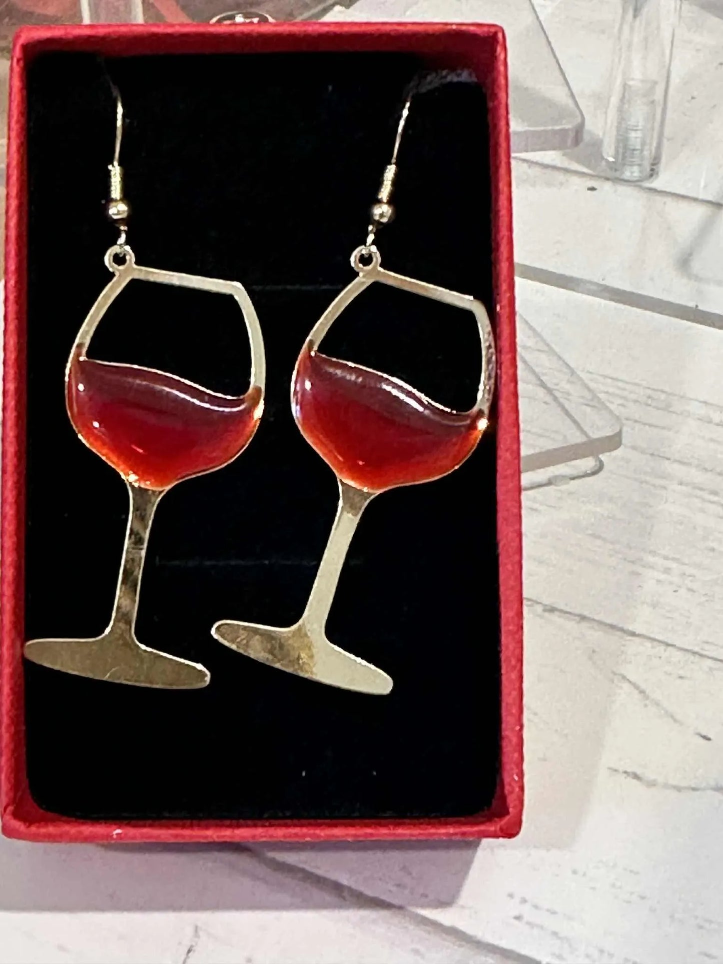 Wine Glass Earrings