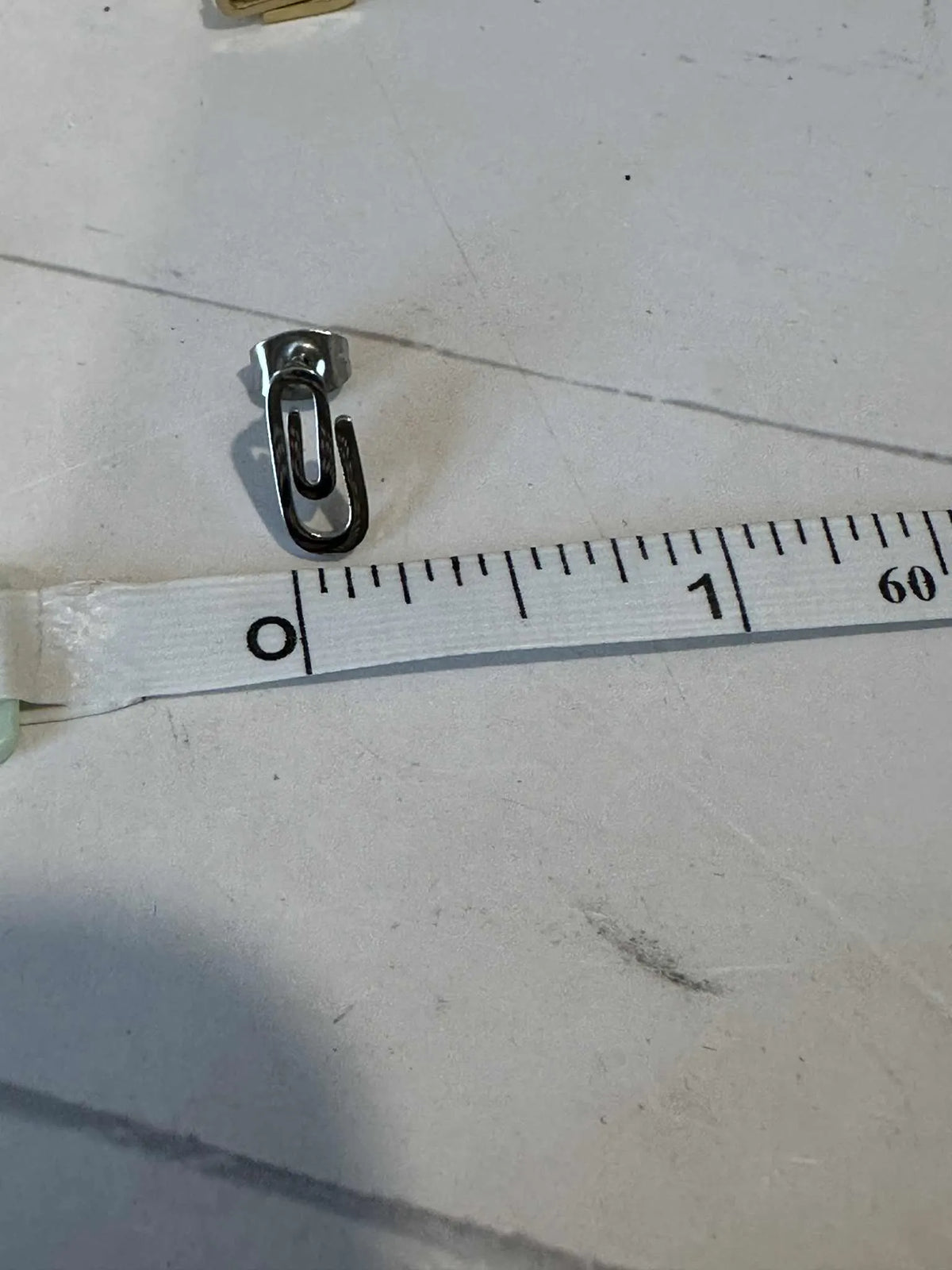 Mini Paperclip Stud Earrings