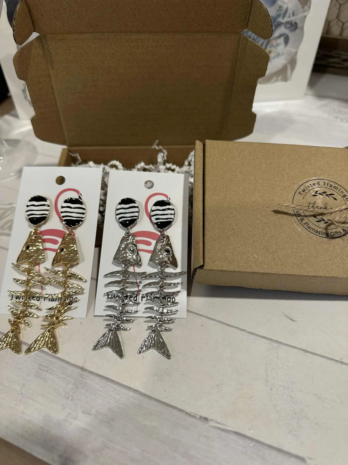 Fish Bone Earrings