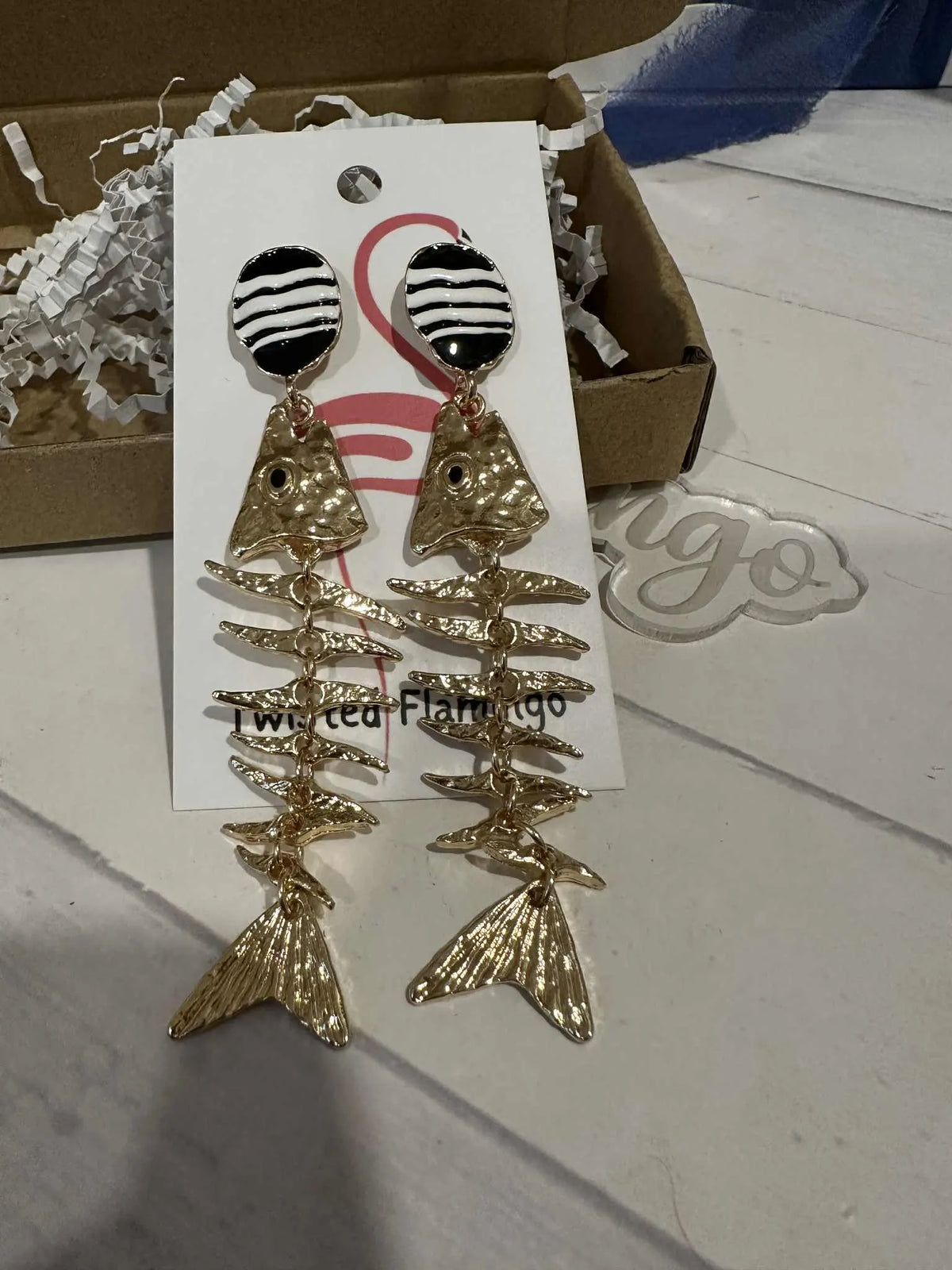 Fish Bone Earrings