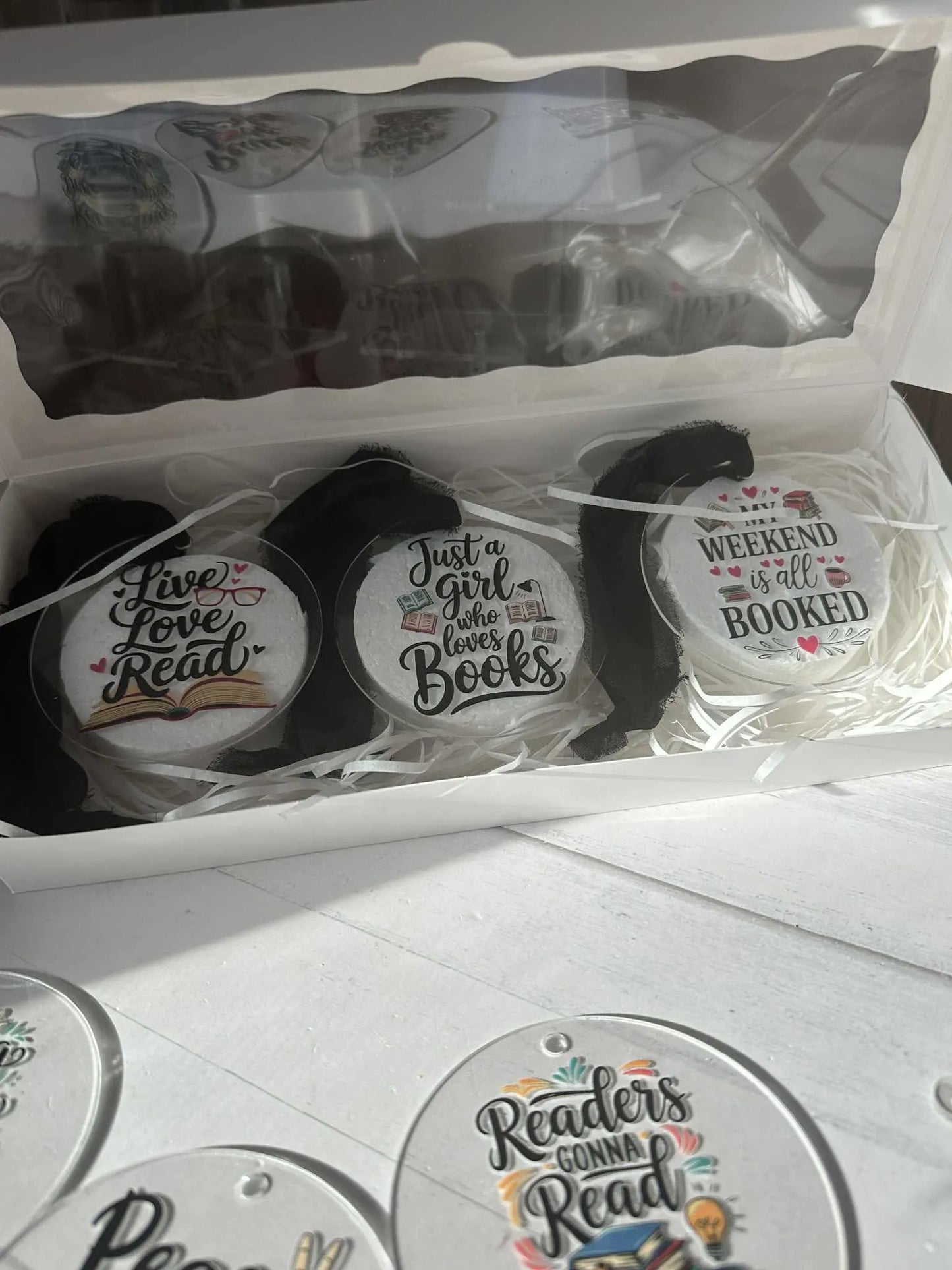 Book Lover Ornament Set