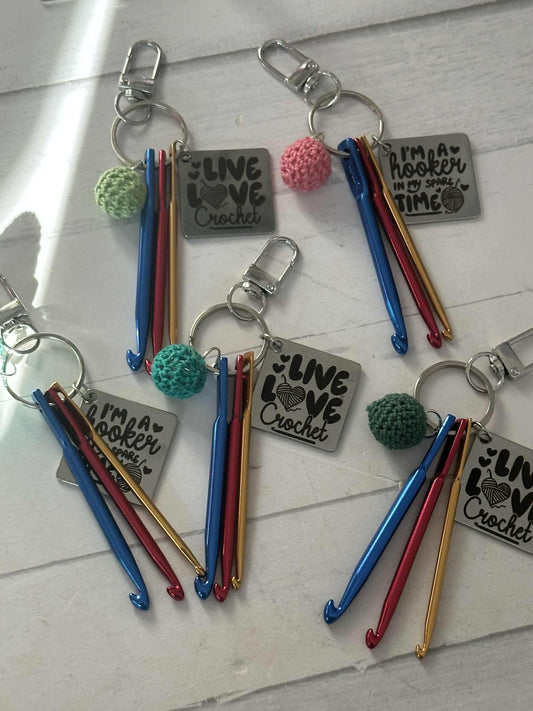 Crochet Themed Keychains