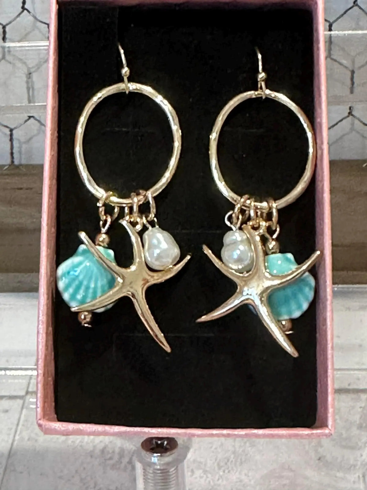 Coastal Dangle Charm Earrings