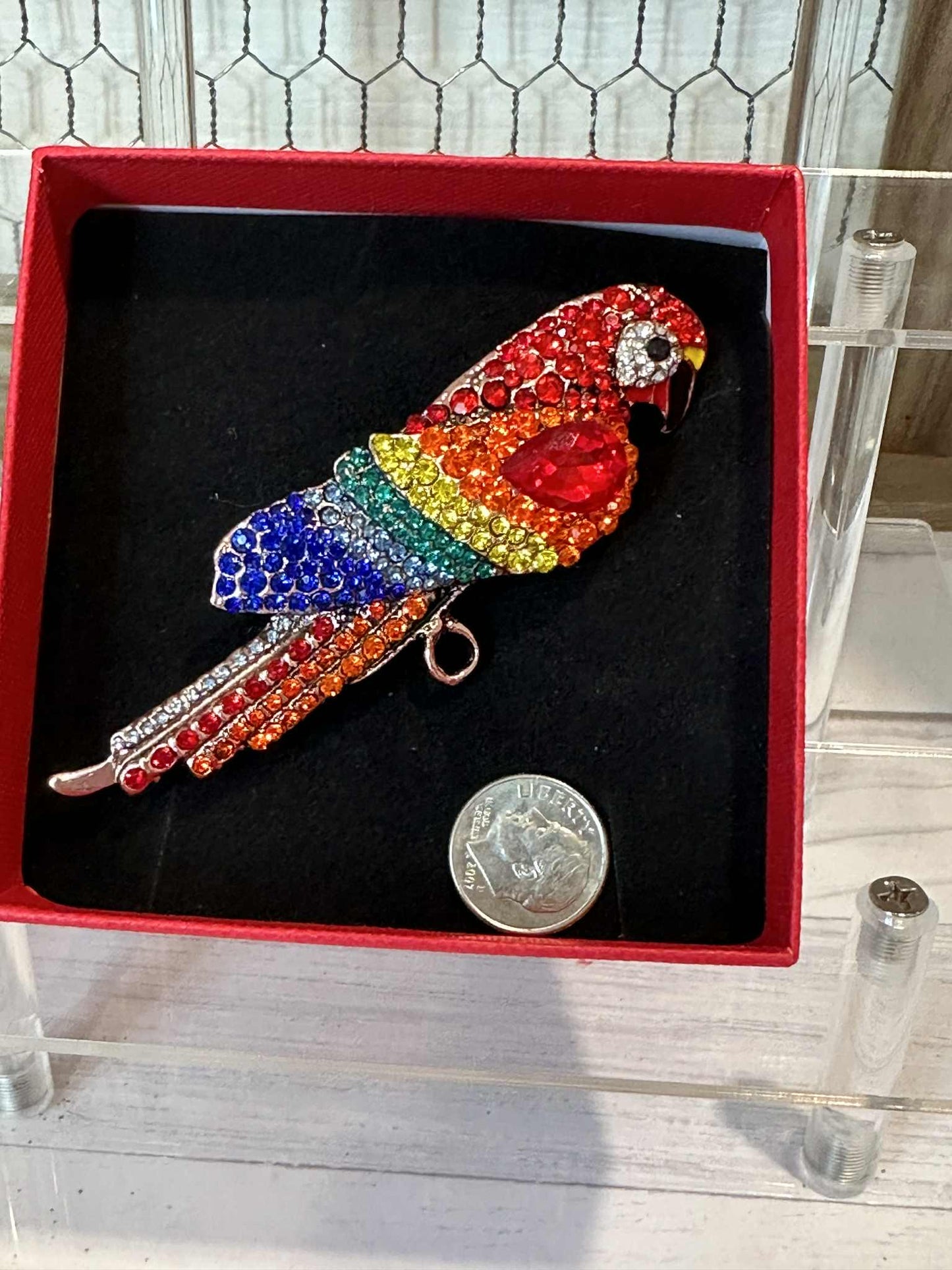 Parrot Brooch