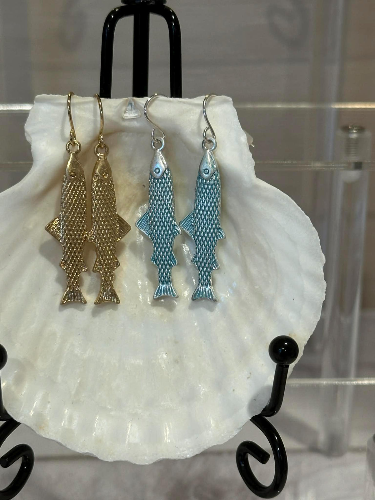 Long Fish Earrings