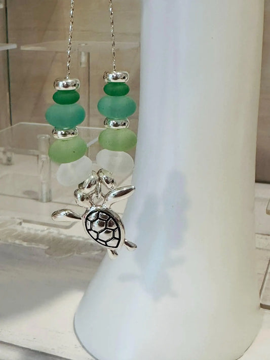 Seaglass Sea Turtle Necklace