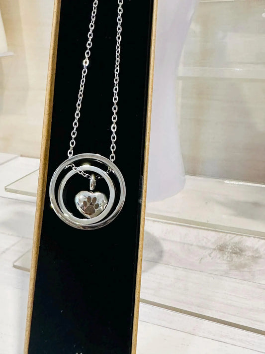 Paw Print Urn Necklace