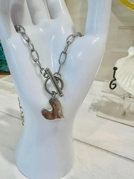 Heart Toggle Necklace