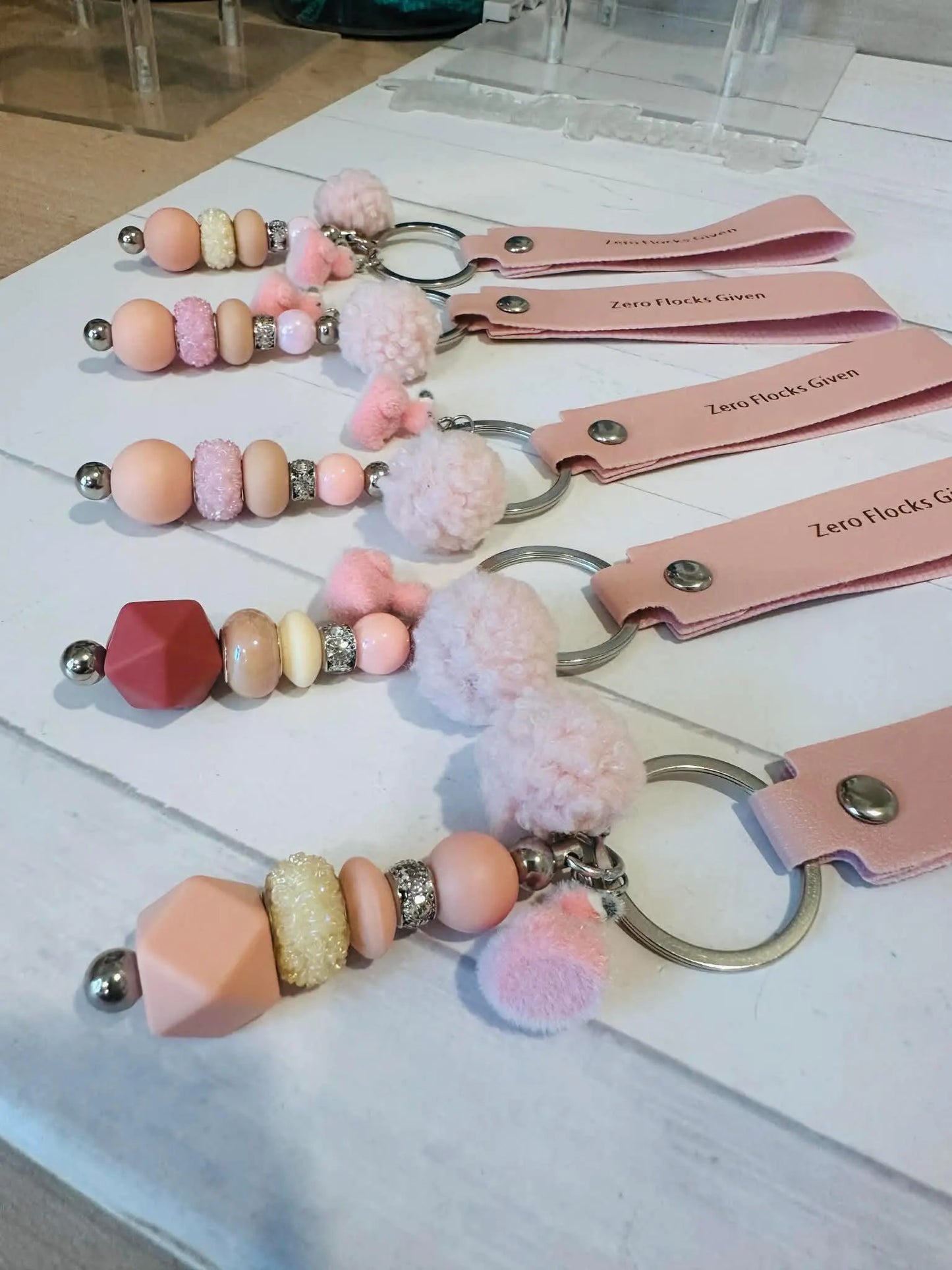 Zero Flocks Flamingo Key Fob