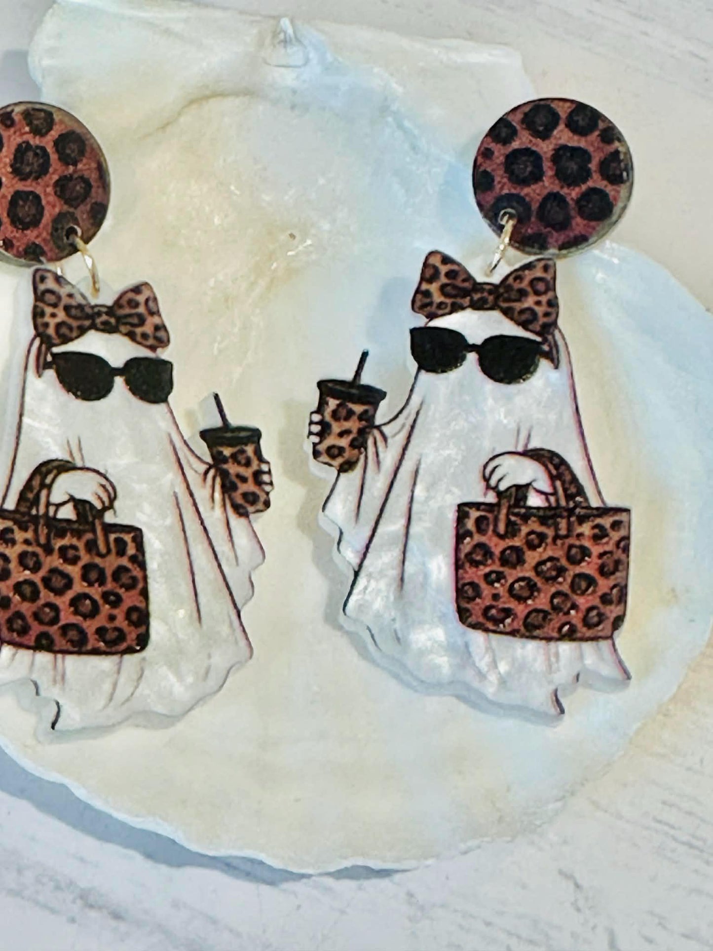 Leopard Ghot Earrings