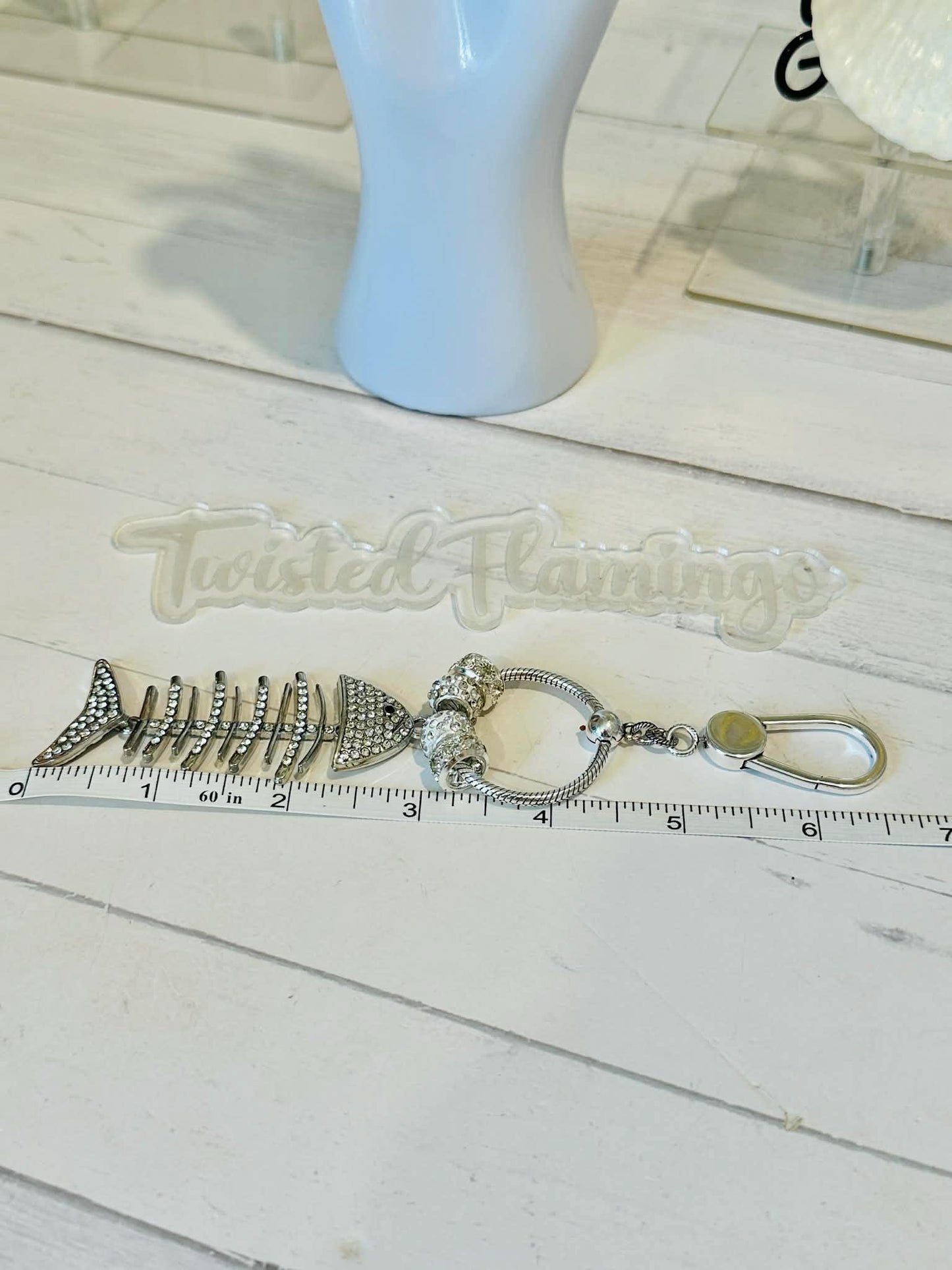 Fishbone Keychain/Bag Clip