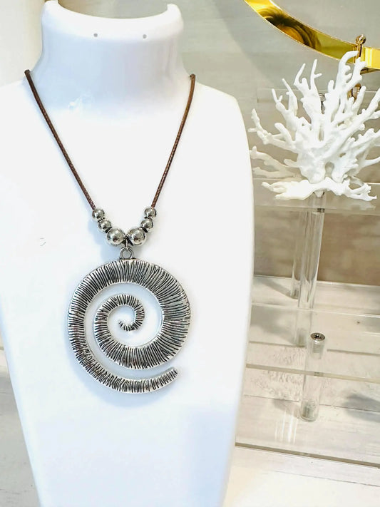 Spiral Pendant Necklace