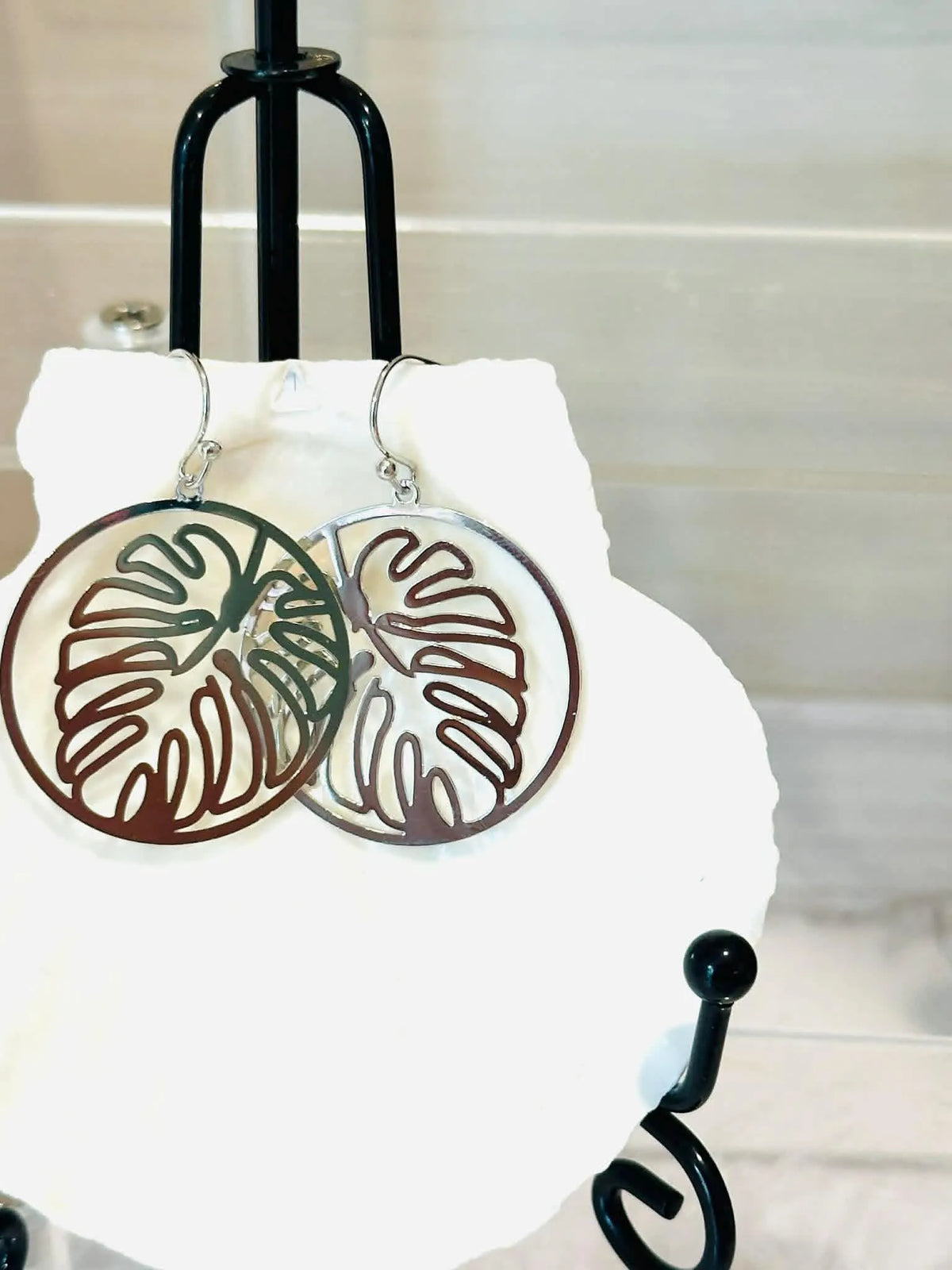 Monstera Leaf Earrings
